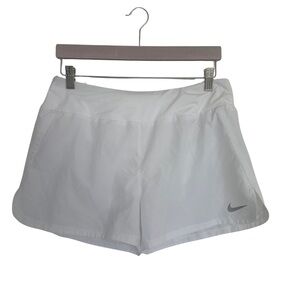 Nike Women’s Dri‑Fit White Athletic Running Shorts Size L